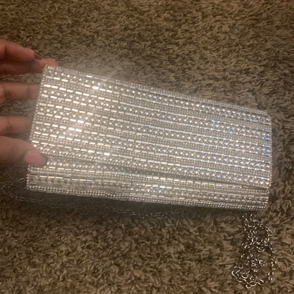 Aldo Rhinestone Clutch/Crossbody